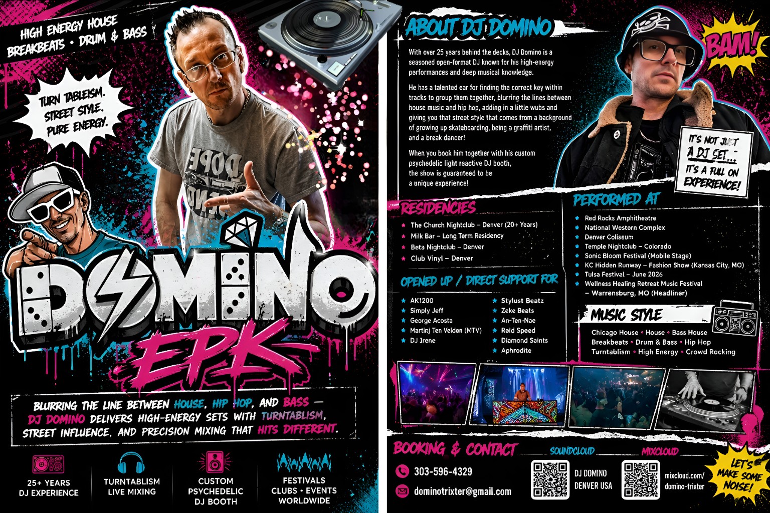 DJ Domino electronic press kit